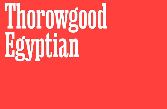 Шрифт Thorowgood Egyptian